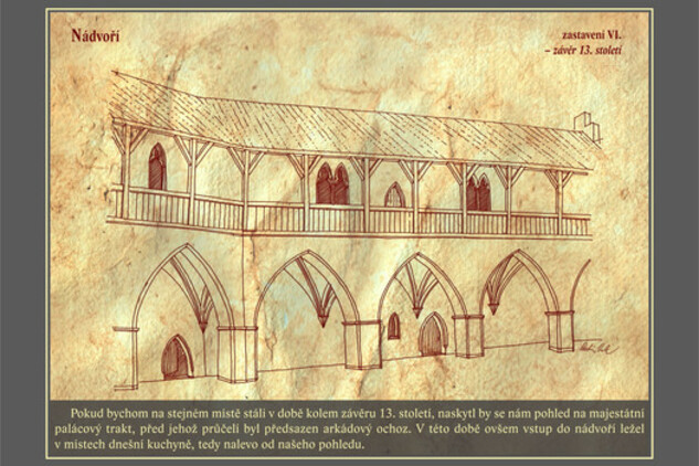 ukázka z publikace Buchlovská spirála – stavební vývoj hradu Buchlova v obrazech